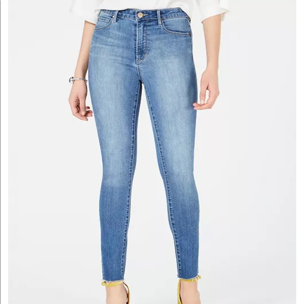 Article of Society - High Rise Ankle Skinny Raw Hem Jeans